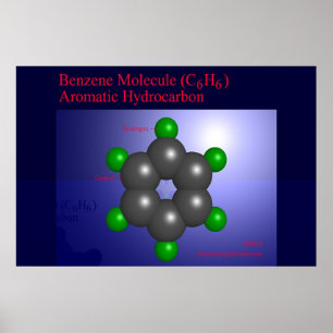 Poster Molécule de benzène (copie)