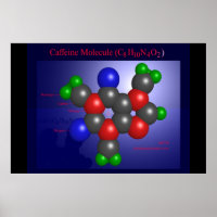Molécule de caféine (imprimer)