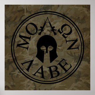 Poster Molon Labe, viens les prendre