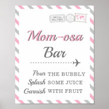Mom-osa Bar Mimosa Boisson Voyage Avion Fête
