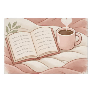 Poster Moment de lecture cosy - Design pour les amoureux 