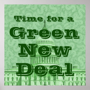 Poster Moment pour un New Deal Vert