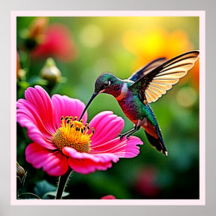 Poster Moments magiques de colibri Design