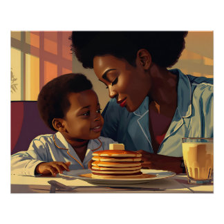 Poster Mommy, Me and Pancakes