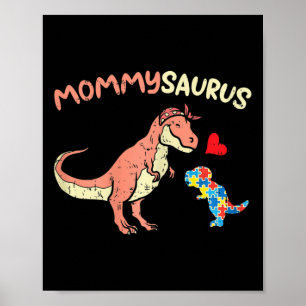 Poster Mommysaurus Puzzle Dinosaur Sensibilisation sur l'