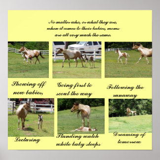 Poster Moms et bébés