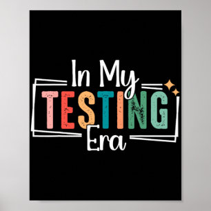 Poster Mon âge de test Funny Test Day Teacher Test Day