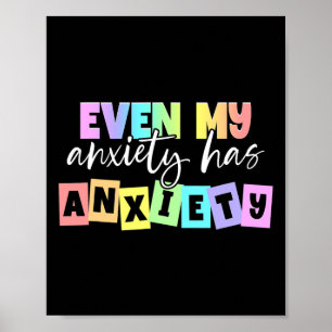 Poster Mon anxiété a angoisse Mois de santé mentale