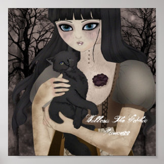 Poster Mon borgne noir à oeil unique