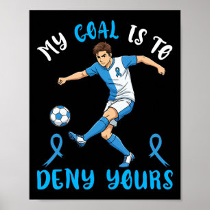 Poster Mon but est de nier votre ruban bleu de sensibilis