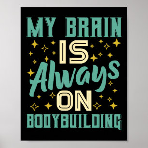 Poster Mon Cerveau Est Toujours Sur La Connaissance De La