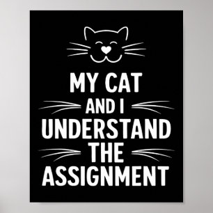 Poster Mon Chat Et Moi Comprenons L'Ignement Démocrate Li