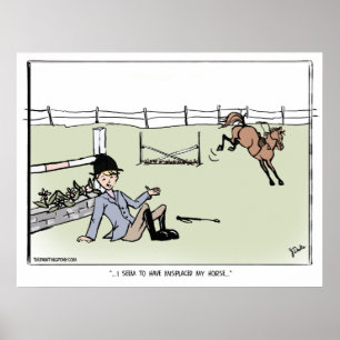 Poster Mon cheval déplacé