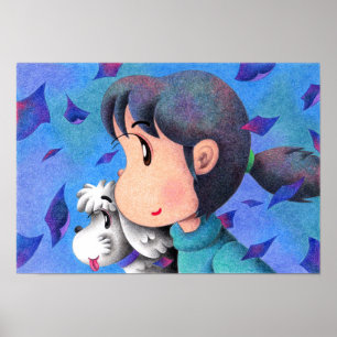 Poster Mon chien et la fille.