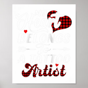 Poster Mon Coeur Appartient À Une Chemise Tatouante Valen