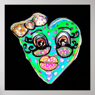 Poster Mon coeur bleu