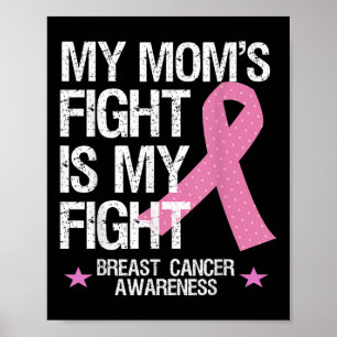 Poster Mon combat de mamans est ma lutte contre le cancer