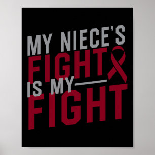 Poster Mon combat de nièce est mon combat contre l'anémie
