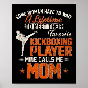 Poster Mon combattant de kickboxing MMA préféré m'appelle