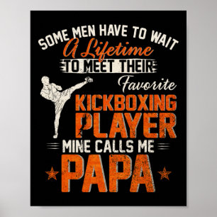 Poster Mon combattant de kickboxing MMA préféré m'appelle