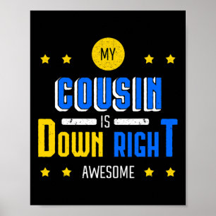 Poster Mon Cousin Est En Bas De L'Avenir Du Syndrome De D