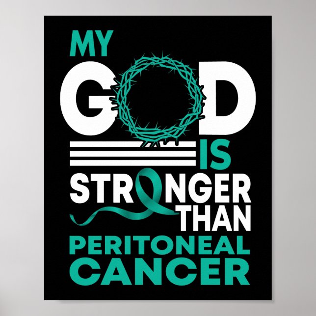 Poster Mon Dieu Est Plus Fort Que Le Cancer Du Périmon (Devant)