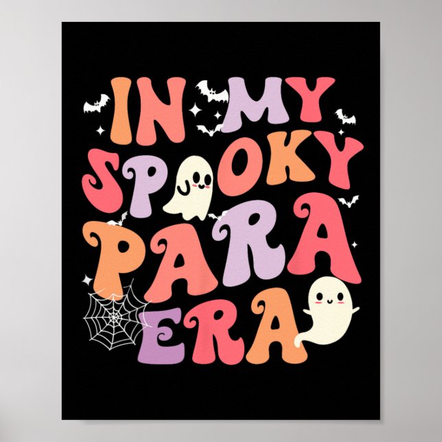 Poster Mon Éffrayant Para Era Halloween Retro Super Ghost (Devant)