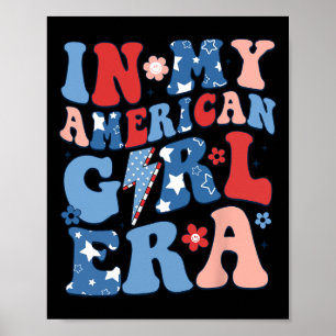 Poster Mon ère de fille américaine 4 juillet chemise patr