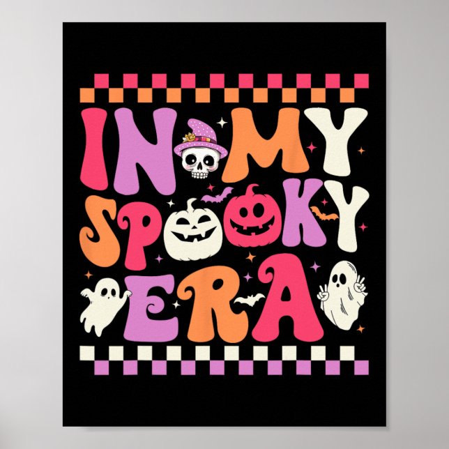 Poster Mon ère Éffrayante Halloween fantôme Halloween Hal (Devant)