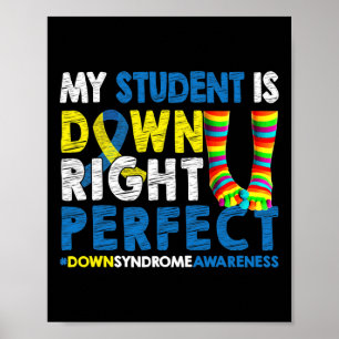 Poster Mon Étudiant Est À Droite Parfait Syndrome Awa