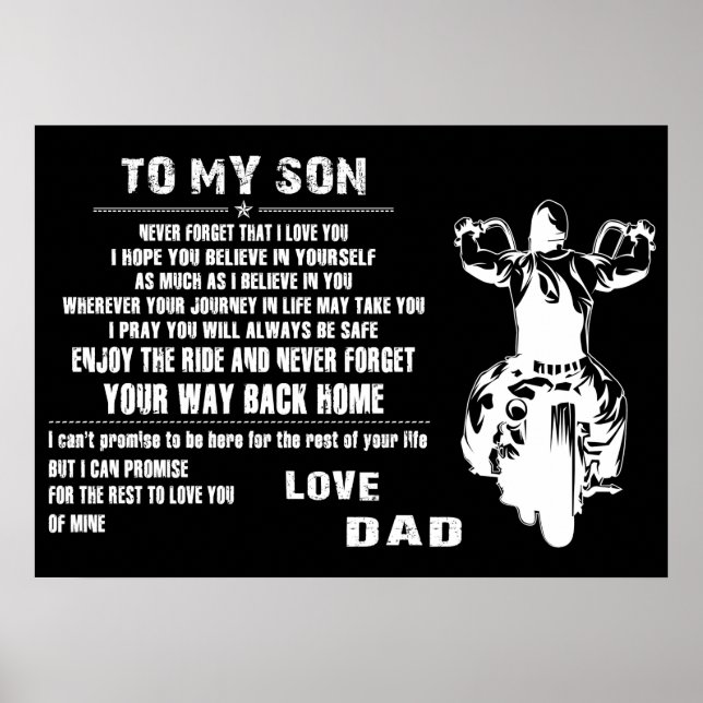 Poster Mon fils aime papa (Devant)