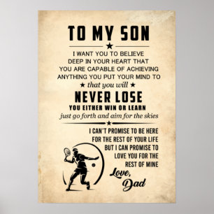Poster Mon fils croit profondément en toi-même