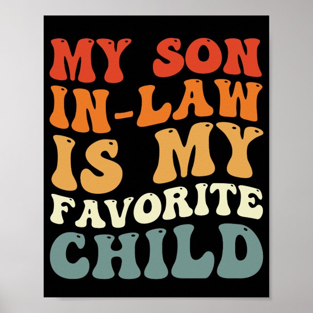 Poster Mon Fils En Droit Est Ma Famille D'Enfants Préféré (Devant)