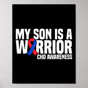 Poster Mon Fils Est Un Guerrier Chd Maladie Cardiaque Con