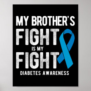 Poster Mon frère combat ma lutte contre la sensibilisatio