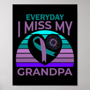 Poster Mon grand-père, mon grand-père, sensibilisation au