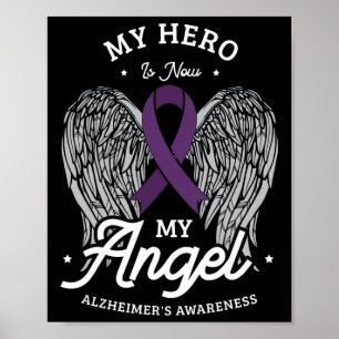 Poster Mon héros est maintenant la conscience d'Alzheimer
