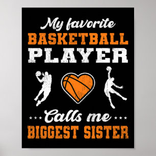 Poster Mon Joueur Bysketbyll Favori M'Appelle La Plus Gra