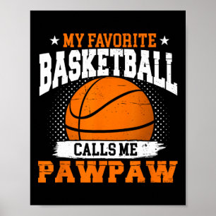 Poster Mon Joueur Bysketbyll Favori M'Appelle Pawpaw Fath