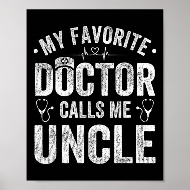 Poster Mon médecin favori m'appelle oncle père &# s jour (Devant)