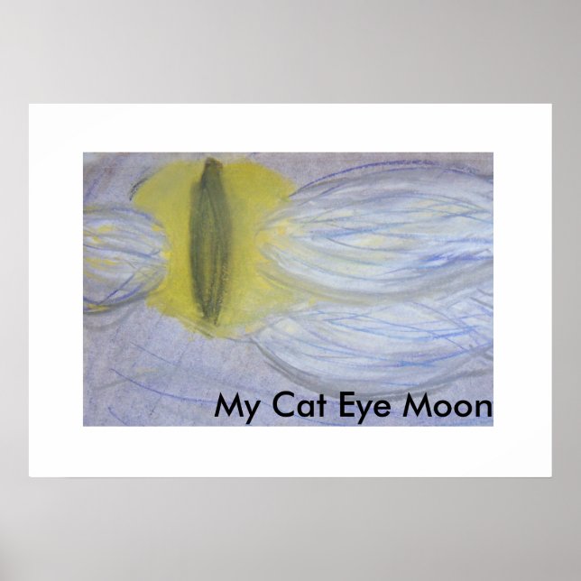 Poster Mon oeil de chat Lune (Devant)