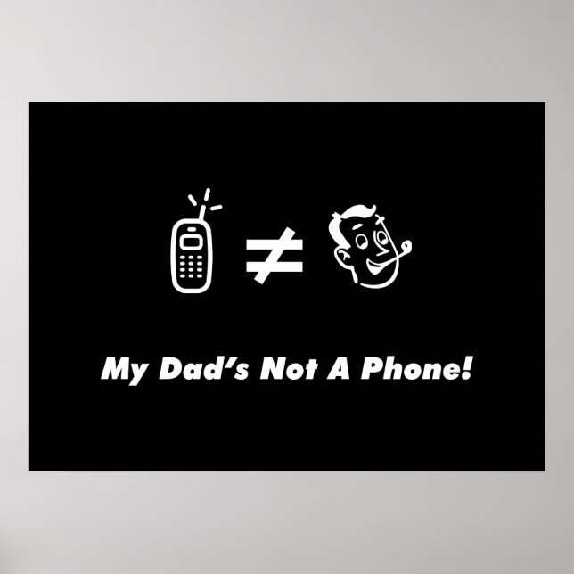 Poster Mon père n'est pas un téléphone (Devant)