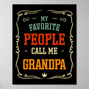 Poster Mon peuple favori m'appelle grand-père père &# s 