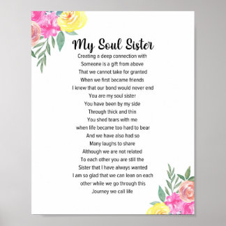 Poster Mon poème Soeur Soul