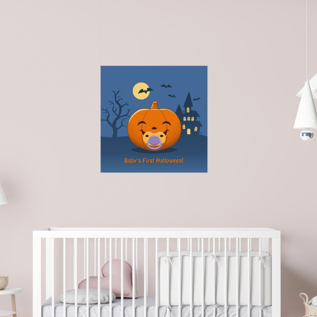 Poster Mon premier Citrouille de pacificateur Halloween (Pépinière 2)
