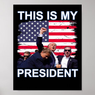 Poster Mon Président Trump aux élections de 2024