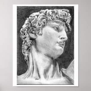 Poster Mon propre dessin DAVID après l'affiche d'art de M