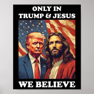 Poster Mon Sauveur Trump Est Mon Président Pro Républicai