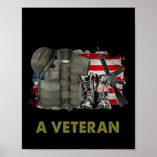 Poster Mon Temps En Uniforme Est Terminé Mais Être Un Vét
