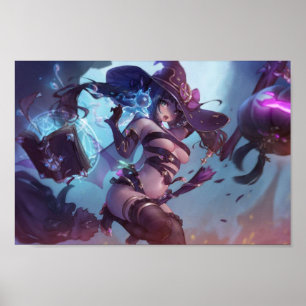 Poster Mona comme sorcière Genshin Impact